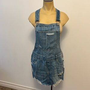BNWT Denim Overall Skirt